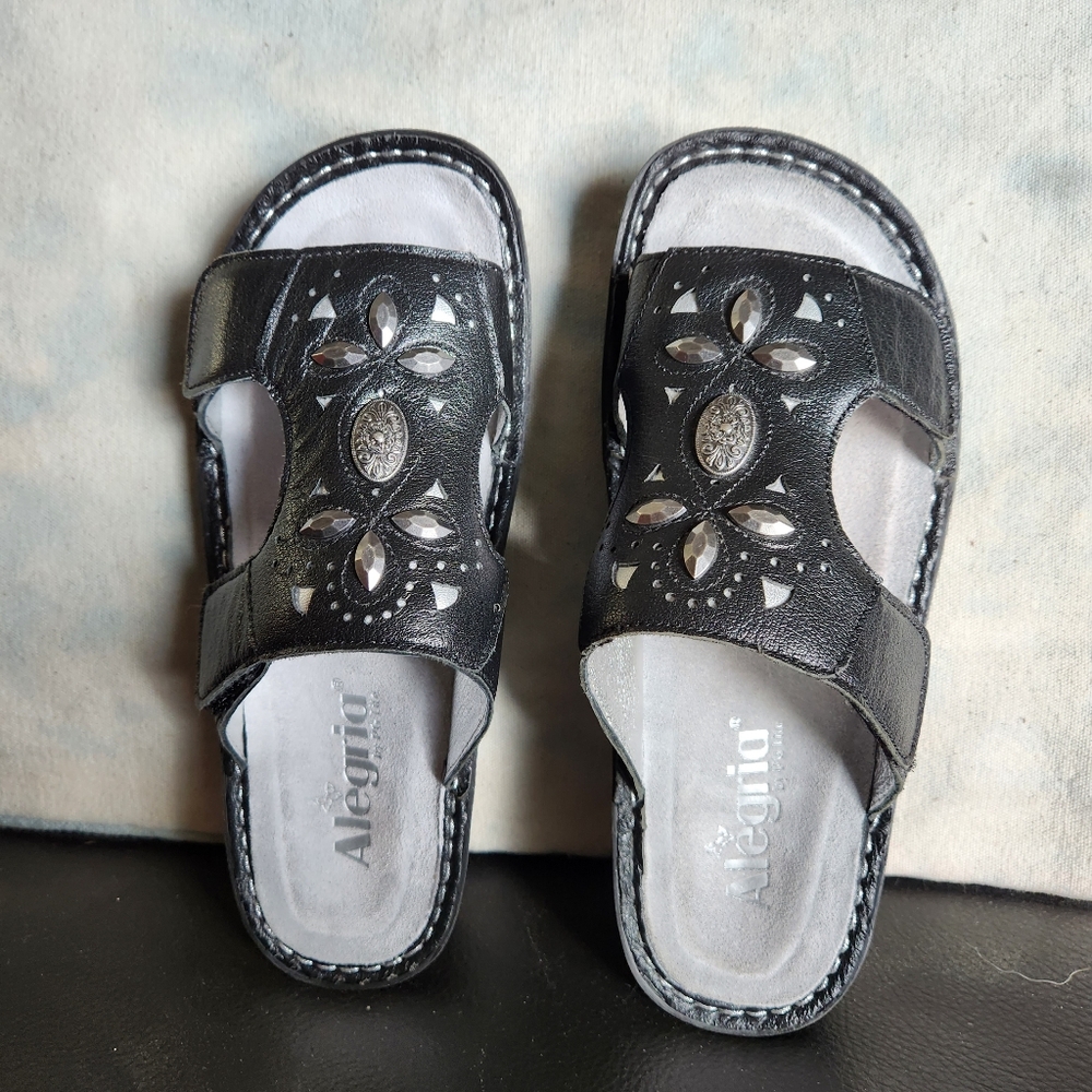 Black Alegria sandals